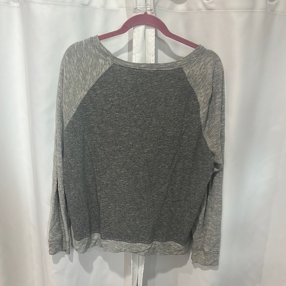 Gray PINK Long Sleeve Sweatshirt - Picture 2 of 2
